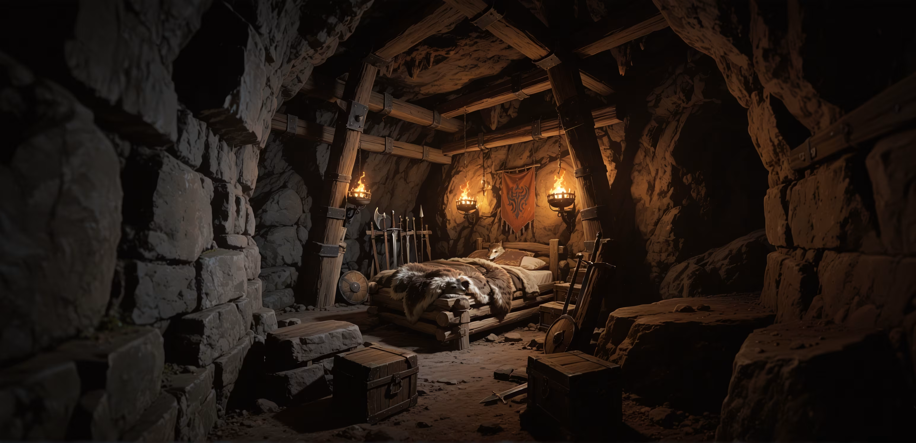 AI-generated visual novel scene of a sunlit bedroom, produced mid-roleplay by story-aware image generation